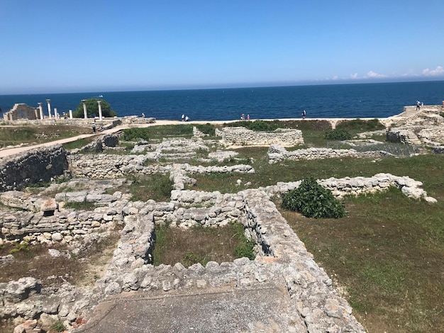 Foto ruïnes van de oude stad van volubilis