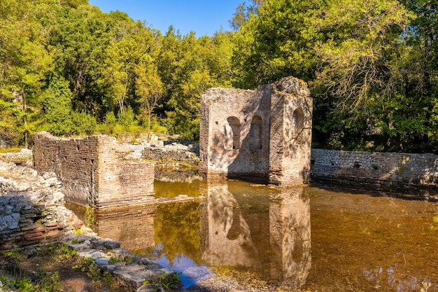 Ruïnes van de Romeinse villa in diaporit in butrint