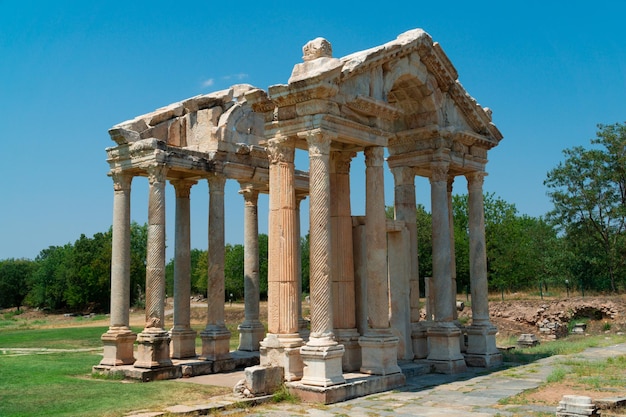 Ruïnes van de tempel van aphrodisia in Turkije