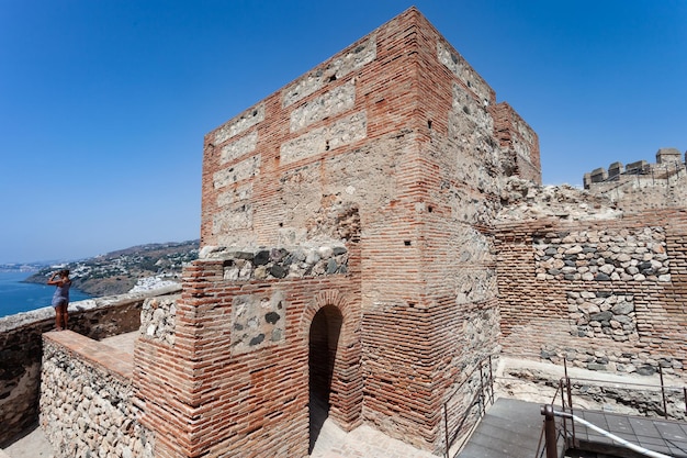 Ruïnes van het fort in Salobreña, Granada, Spanje