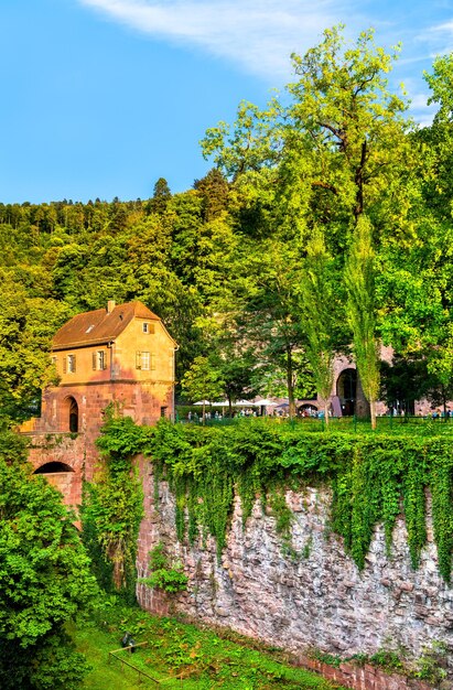 Ruïnes van het kasteel van Heidelberg in Badenwuerttemberg, Duitsland