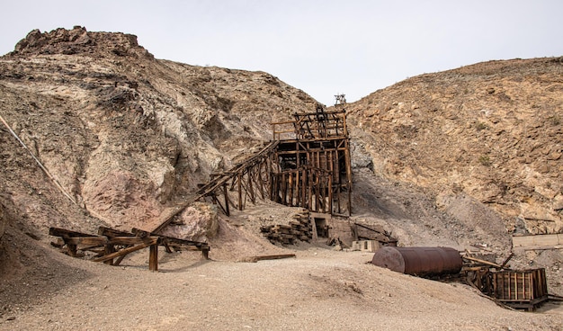 Ruïnes van Keane Wonder Mine in Death Valley