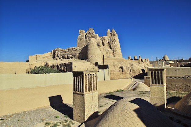 Ruins of abandoned city Nain in Iran