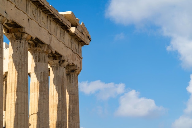 Ruins of a acropolis of Ancient Greece