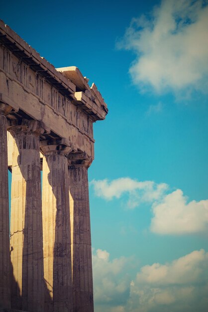 Ruins of a acropolis of Ancient Greece