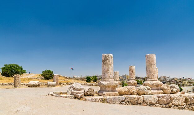 Ruins of the Amman Citadel in Jordan