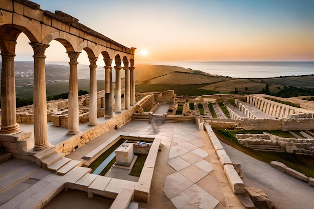 The ruins of the ancient city of agia peloponnese