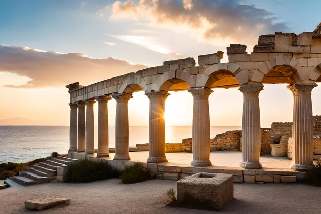 Rovine dell'antica città di agia in turchia