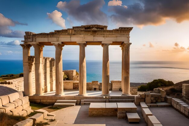 The ruins of the ancient city of athens