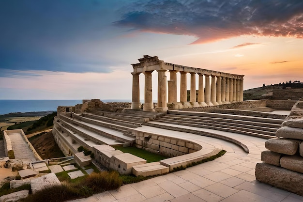 The ruins of the ancient city of athens