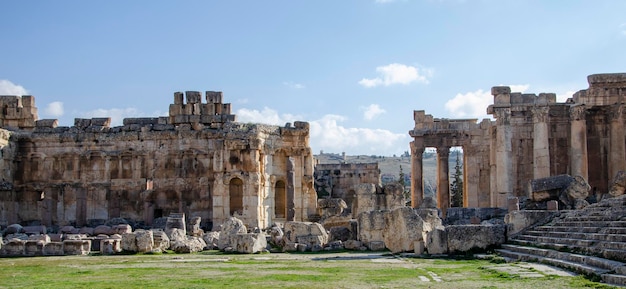 The ruins of the ancient city of baalbek