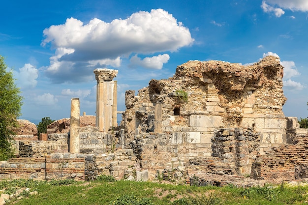 トルコの古代都市エフェソスの遺跡