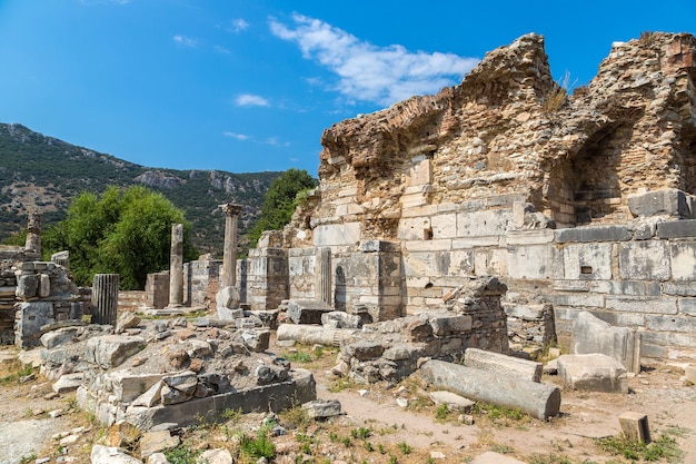 Ruins of the ancient city Ephesus in Turkey