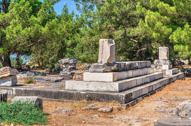 Ruins of the Ancient city Priene in Turkey