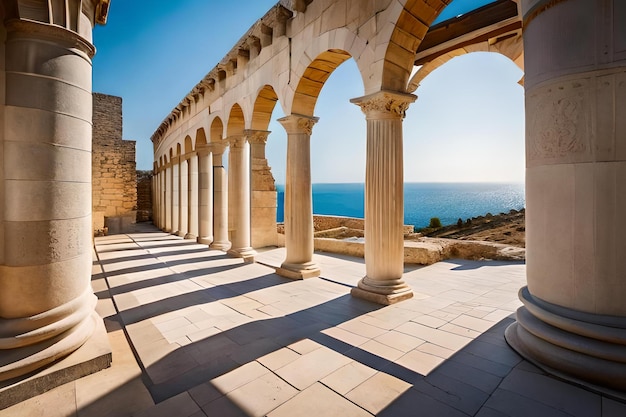 The ruins of the ancient city of side turkey