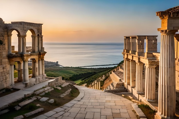 The ruins of the ancient city of volubilis