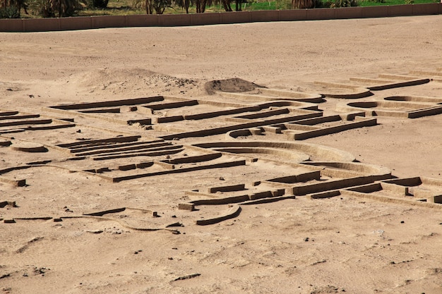 Ruins of ancient Egyptian temple in Sesebi, Sudan