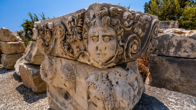 Ruins of ancient GreekRoman amphitheatre in Myra