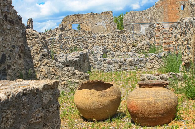 Ruins of the ancient Italian city of Pompeii