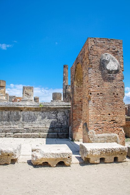 Ruins of the ancient Italian city of Pompeii