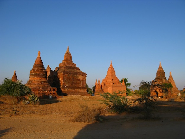 Ruins of the ancient pagoda Bagan Myanmar