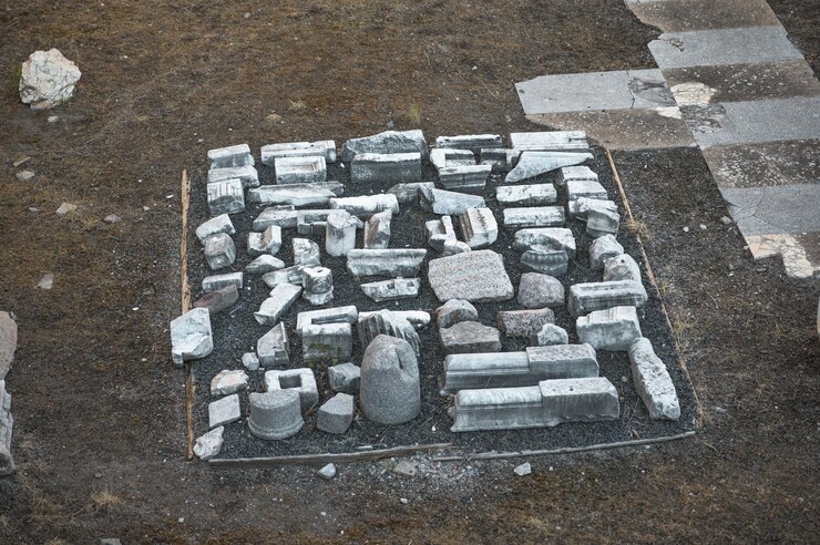アウグストゥスのフォーラムで古代ローマの遺跡