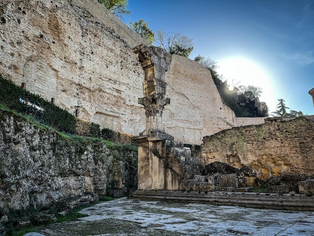 ruins of an ancient roman theater