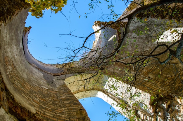 Ruins of an ancient temple A place to worship and veneration the spirits of the dead