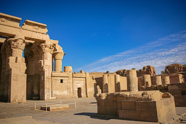 The ruins of the ancient temple of Sebek in Kom  Ombo Egypt