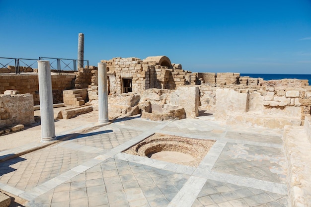 Ruins of antique Caesarea Israel