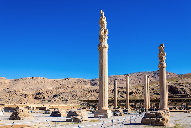 Ruins of Apadana Palace at Persepolis - Iran