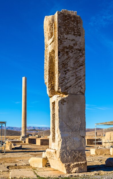 Ruins at Audience Palace in Pasargadae - Iran