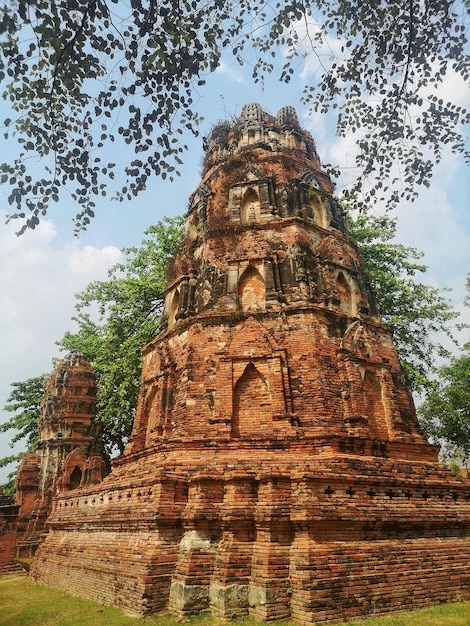 Ruins of Ayutthaya ancient capital of the kingdom of Siam in Thailand