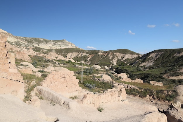 Ruins in Cavusin Village Cappadocia