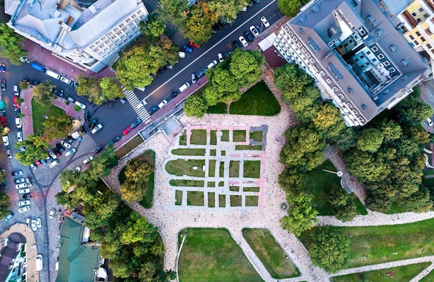 Ruins of the church of the tithes in kiev ukraine