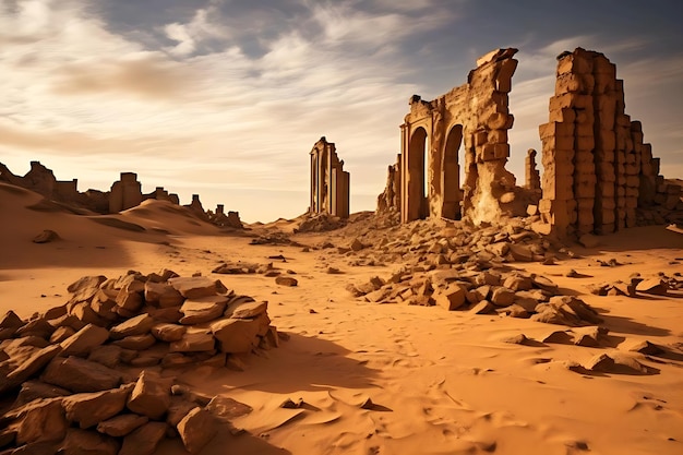 ruins in the desert