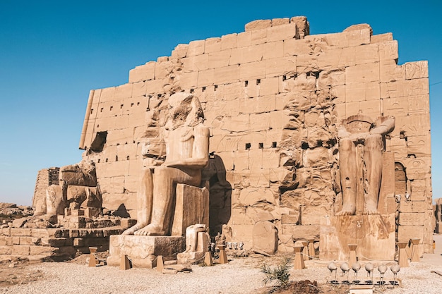 ルクソール最大の野外博物館、エジプトのカルナック神殿の遺跡