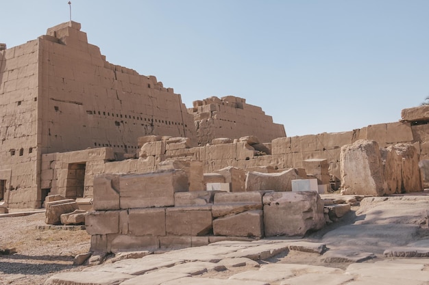 ルクソール最大の野外博物館、エジプトのカルナック神殿の遺跡