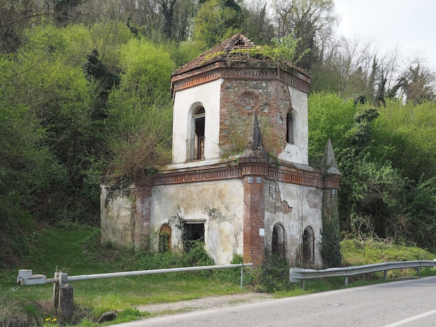 Ruins of gothic chapel in Chivasso, Italy