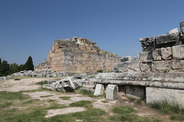 Ruins in Hierapolis Ancient City Turkey