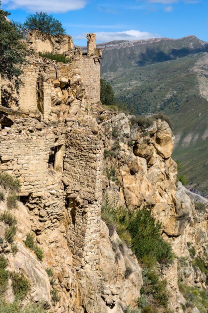 Ruins of an old mountain village