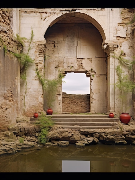 ruins and reminiscence HD 8K wallpaper Stock Photographic Image