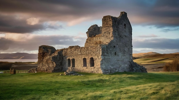 The ruins of slains castle