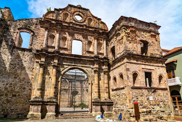 Ruins of the Society of Jesus Church at Casco Viejo in Panama City