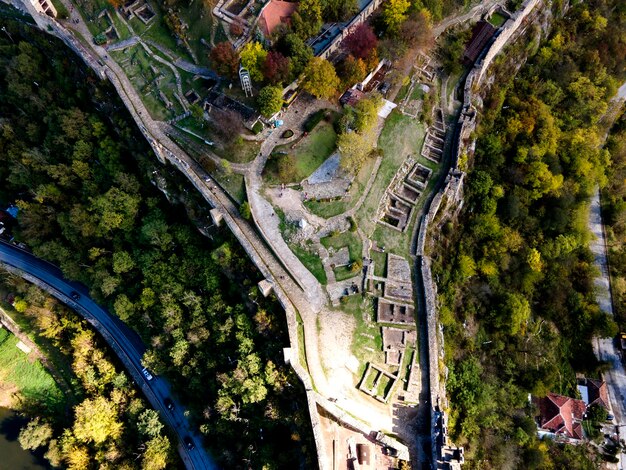 Ruins of stronghold Tsarevets Veliko Tarnovo Bulgaria