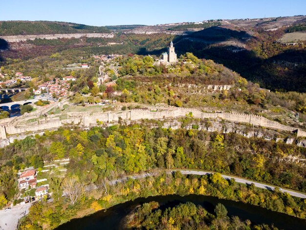 Ruins of stronghold Tsarevets Veliko Tarnovo Bulgaria