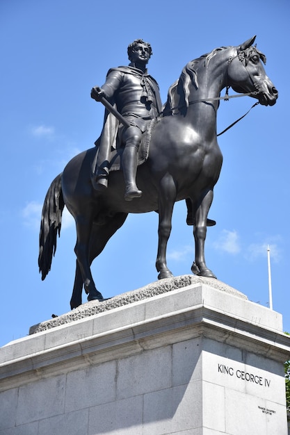 Ruiterstandbeeld van George IV Trafalgar Square London