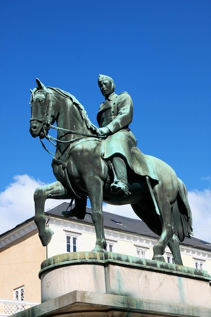 Ruiterstandbeeld van koning Christian X in Kopenhagen