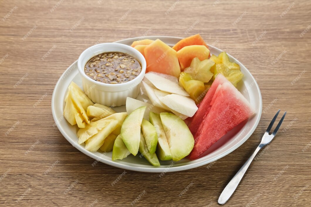 Photo Rujak Buah - Fruit Salad with Spicy Palm Sugar Sauce from Solok City
