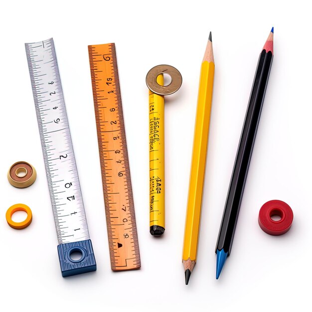 Photo a ruler with the number 5 on it